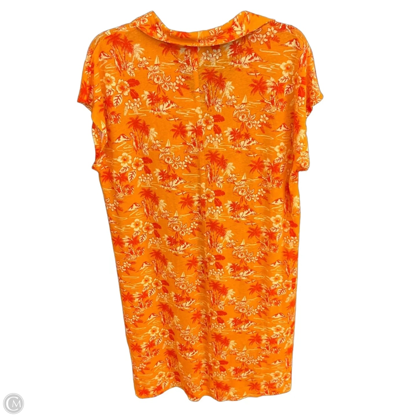 Top Short Sleeve By C And C In Orange, Size: L
