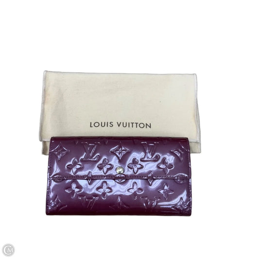 Wallet Luxury Designer By Louis Vuitton, Size: Medium