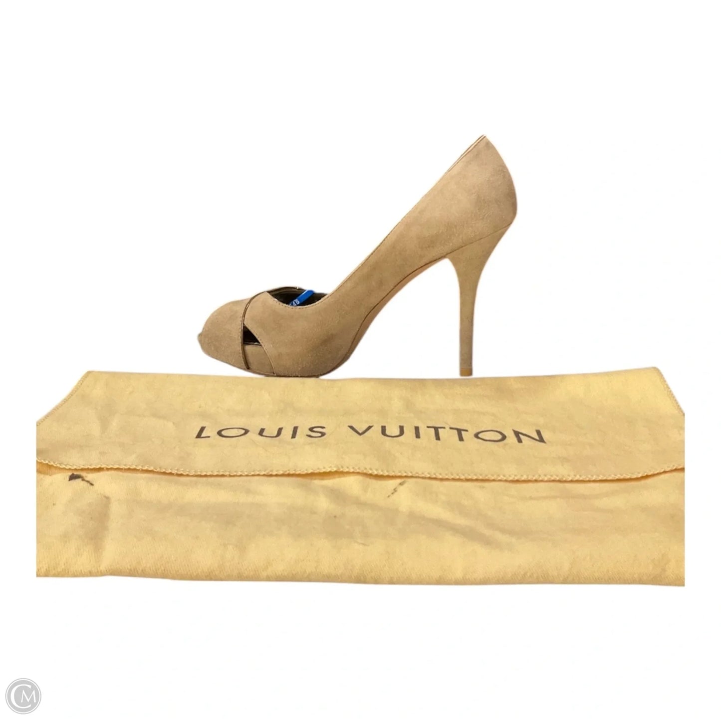 Shoes Luxury Designer By Louis Vuitton In Beige, Size: 5