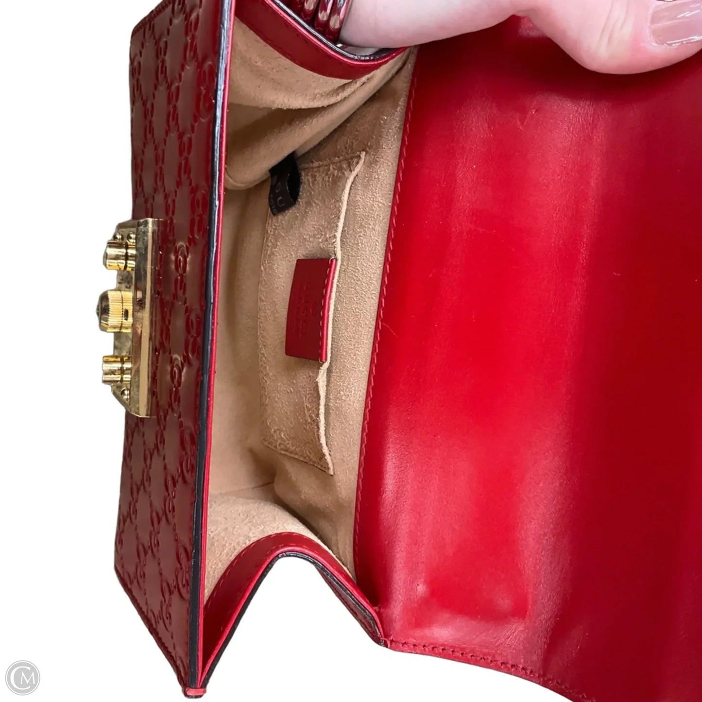 Crossbody Luxury Designer By Gucci, Size: Medium