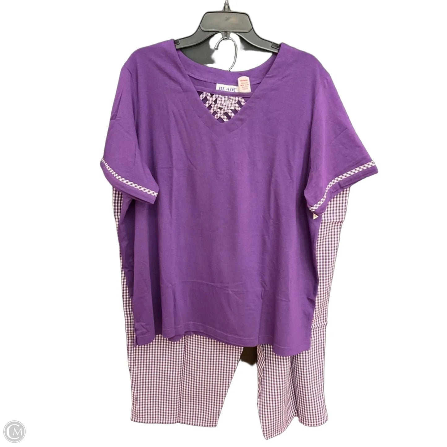 Pants Set 2pc By Blair In Purple, Size: 2x