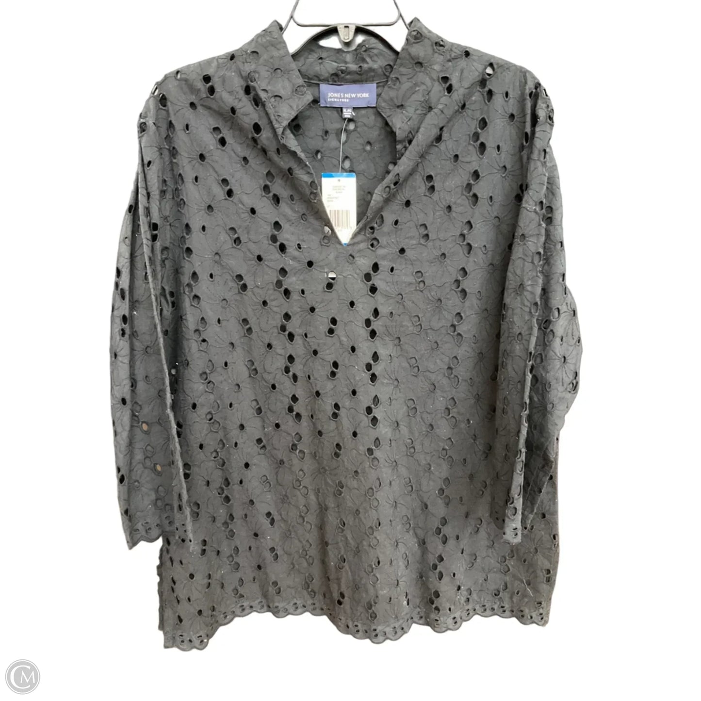 Top 3/4 Sleeve By Jones New York In Black, Size: Xl
