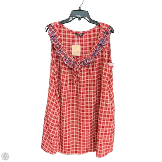 Dress Casual Short By Bloomchic In Red, Size: 1x