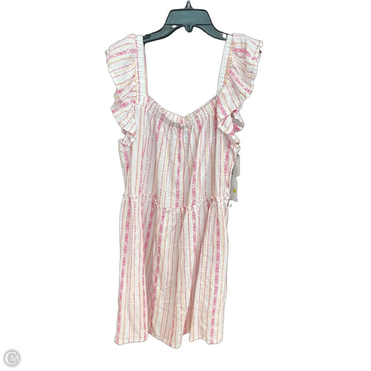 Dress Casual Short By Time And Tru In White, Size: 1x