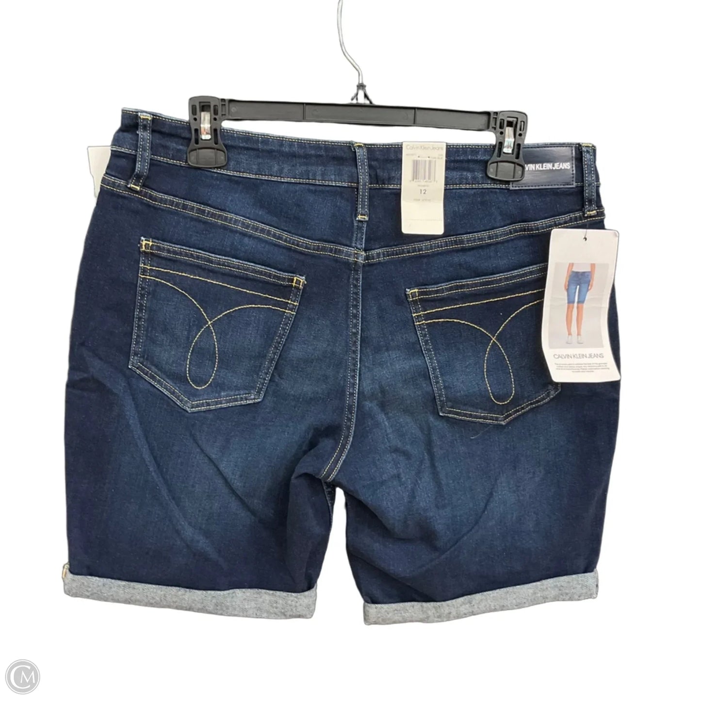 Shorts By Calvin Klein In Blue Denim, Size: 12