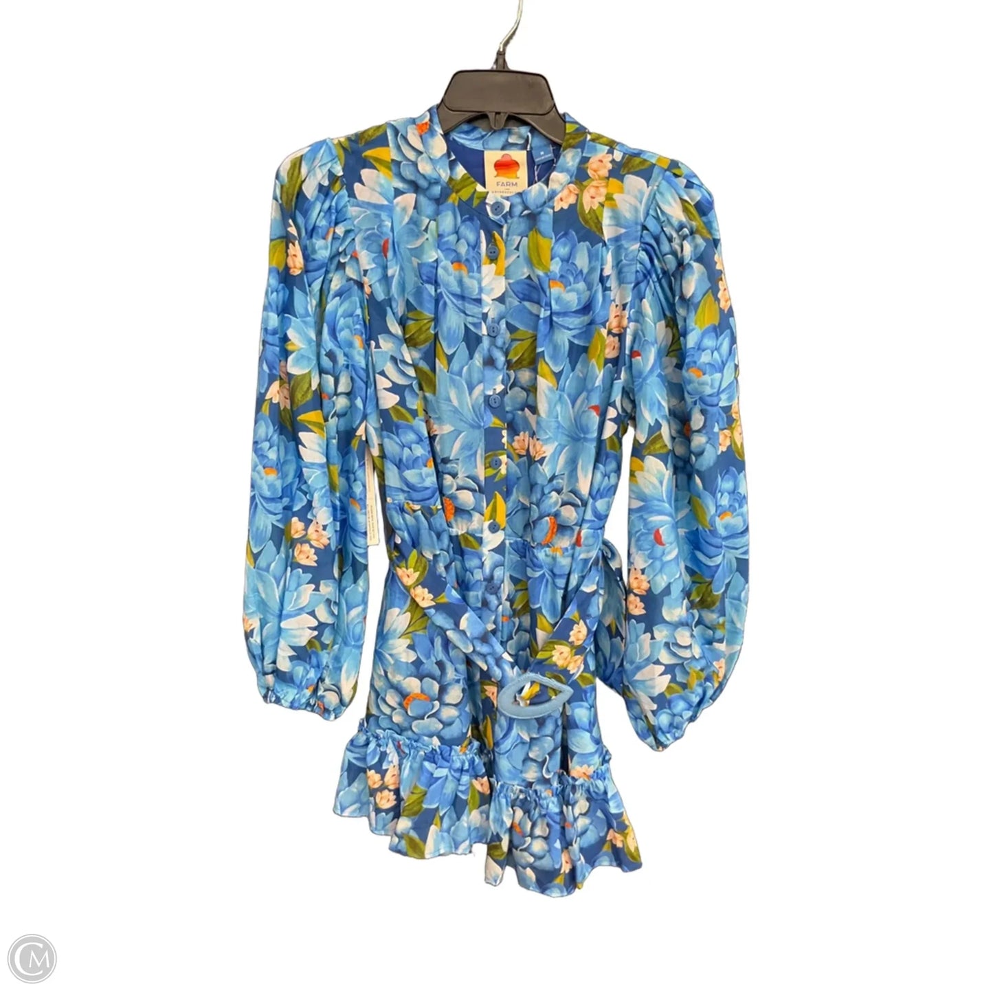 Dress Casual Short By Farm Rio In Floral Print, Size: M