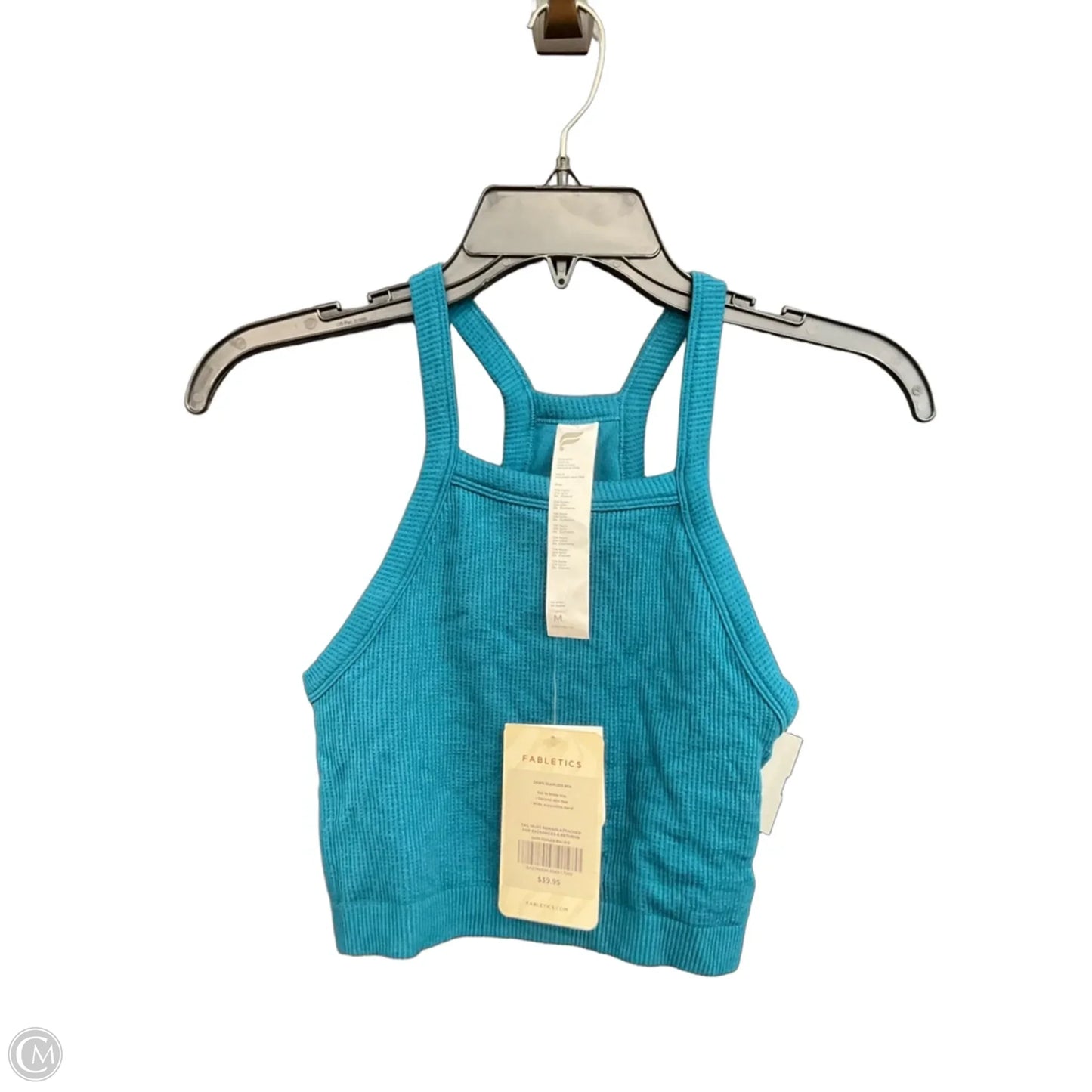 Top Sleeveless By Fabletics In Aqua, Size: M