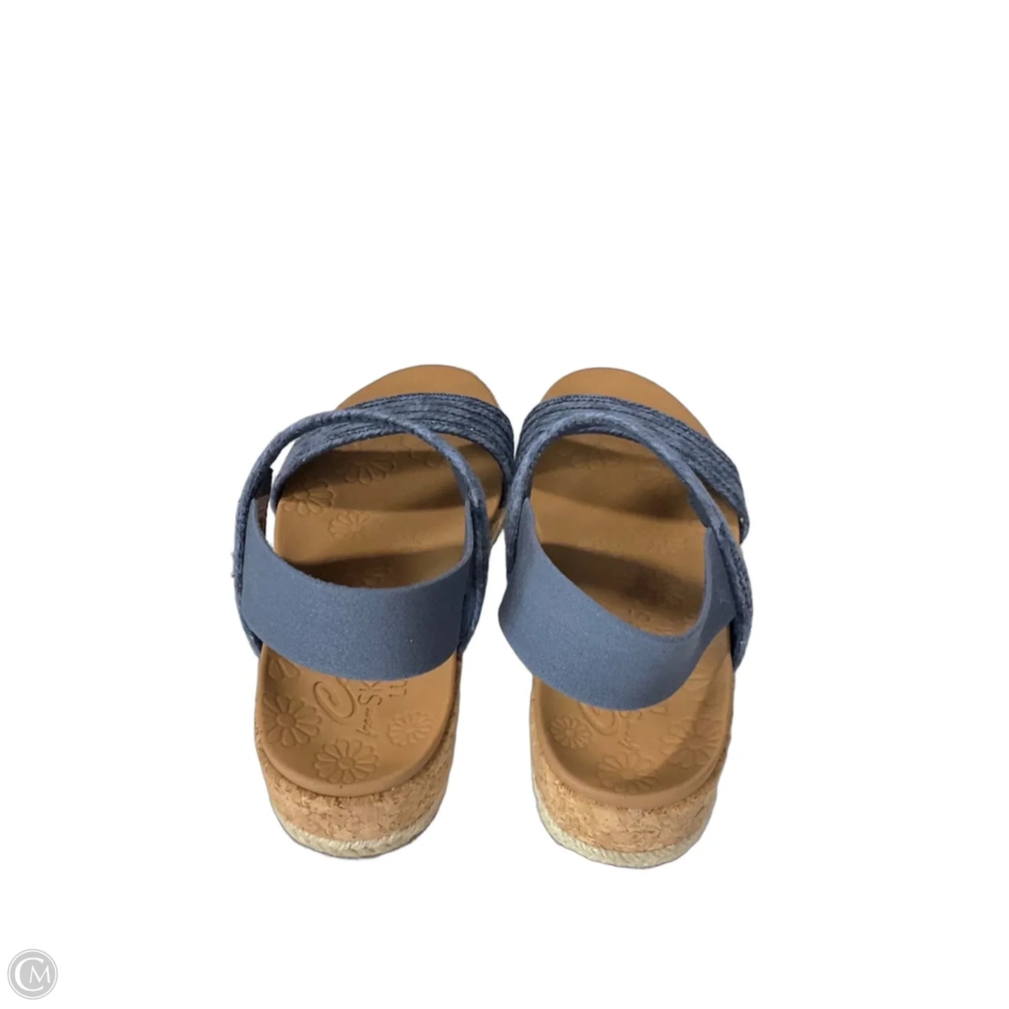 Sandals Heels Wedge By Skechers In Blue, Size: 7