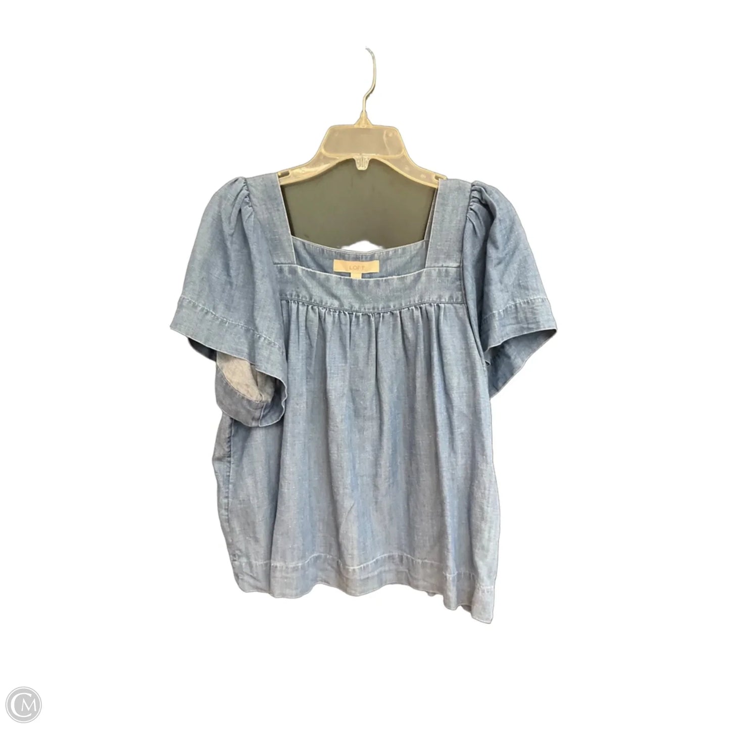 Top Short Sleeve By Loft In Blue, Size: M
