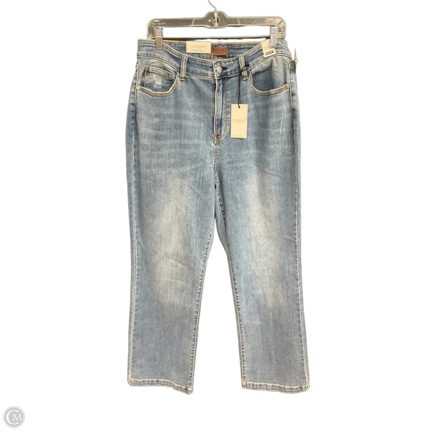 Jeans Straight By Judy Blue In Blue Denim, Size: 16
