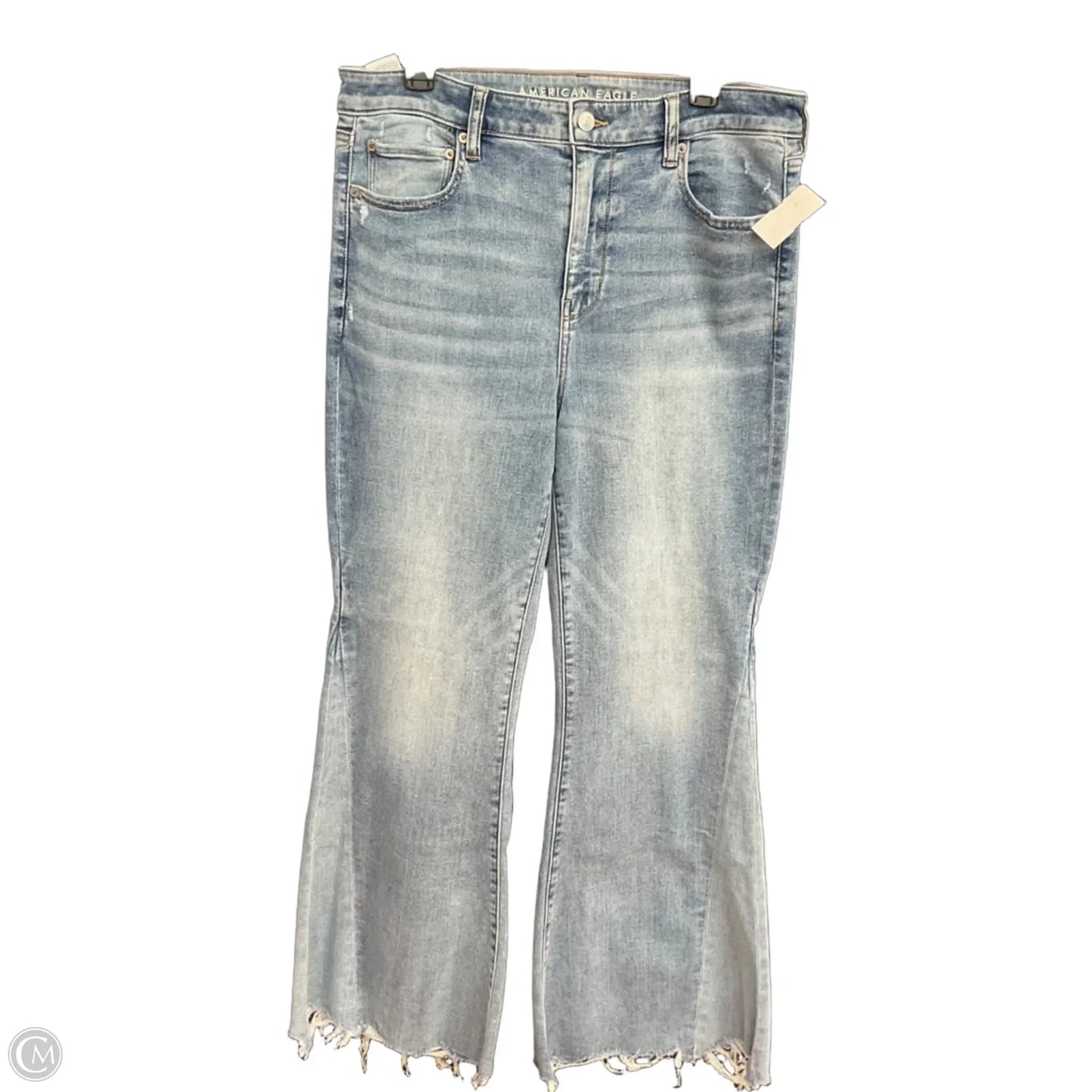 Jeans Flared By American Eagle In Blue, Size: 16