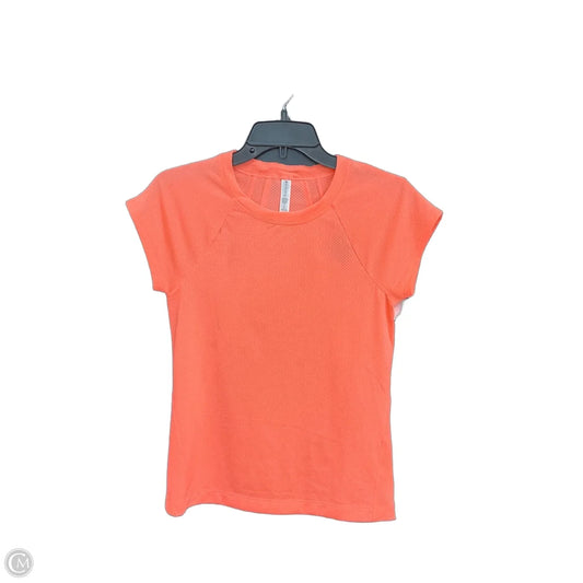 Athletic Top Short Sleeve By Athleta In Orange, Size: S