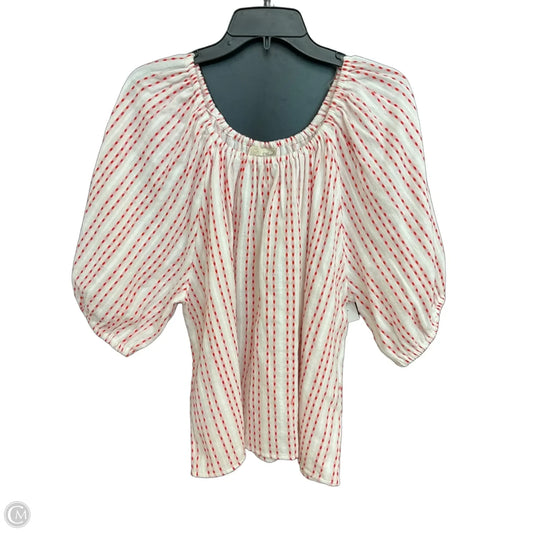 Top Short Sleeve By Universal Thread In Red & White, Size: Xxl