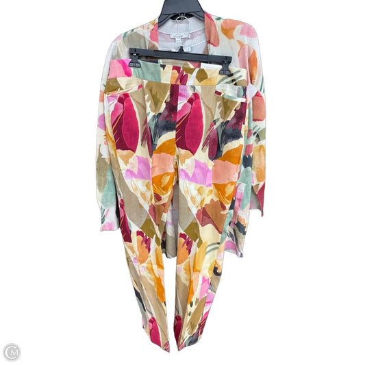 Top 2pc Sleeveless By Chicos In Floral Print, Size: L