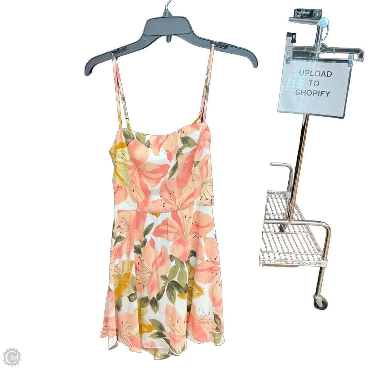 Dress Casual Short By Cme In Floral Print, Size: M