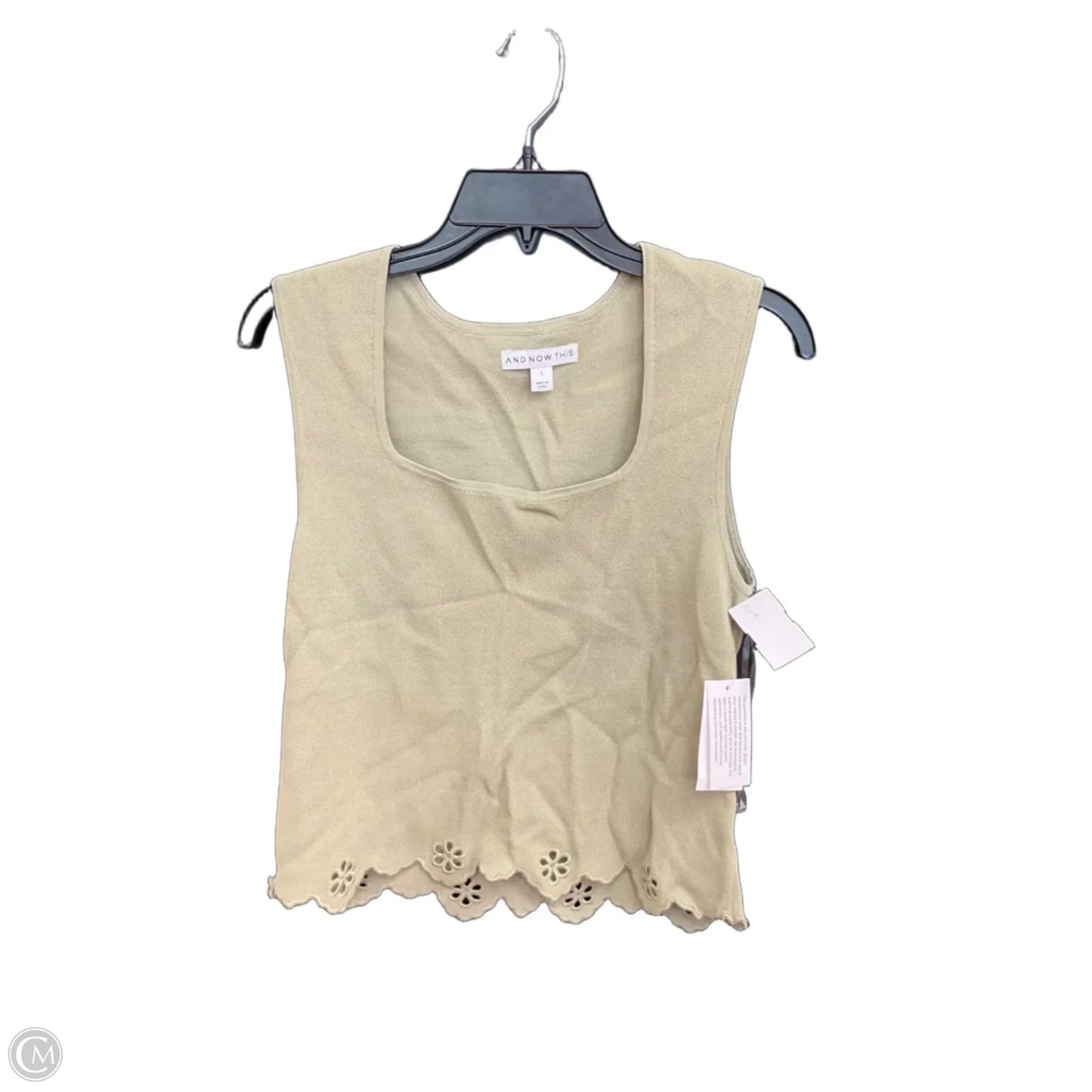 Top Sleeveless By And Now This In Green, Size: L