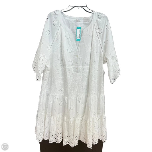 Dress Casual Short By Tribal In White, Size: 2x
