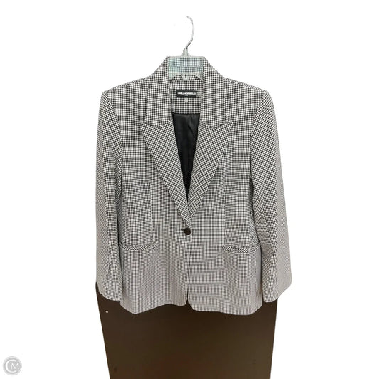 Blazer Designer By Karl Lagerfeld In Black & White, Size: 10