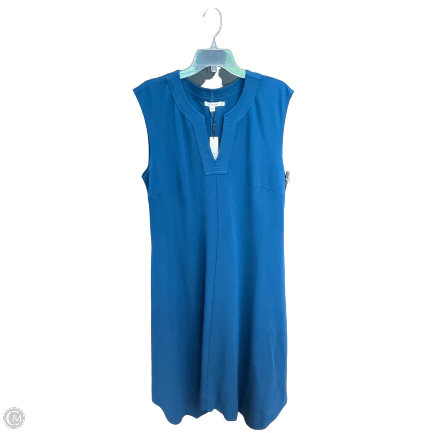 Dress Casual Maxi By Chicos In Blue, Size: L