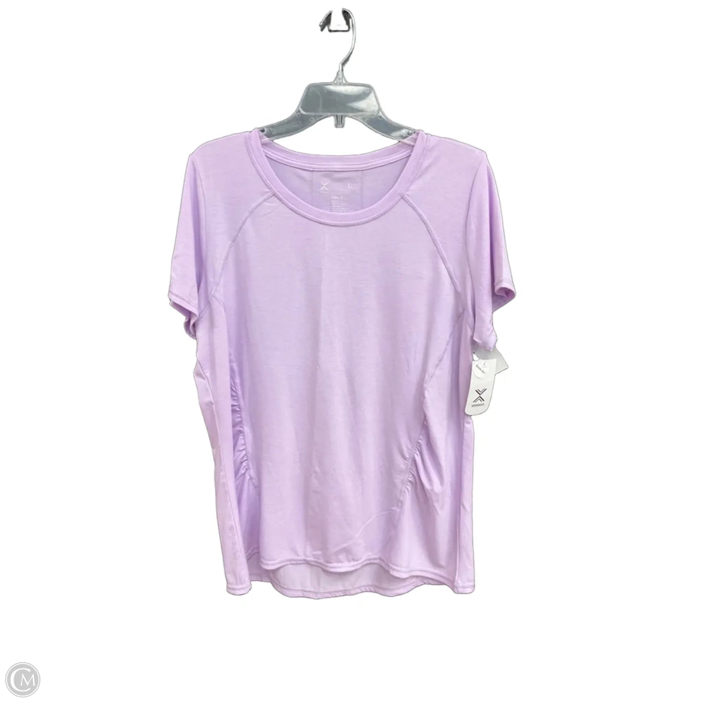 Athletic Top Short Sleeve By Xersion In Purple, Size: L