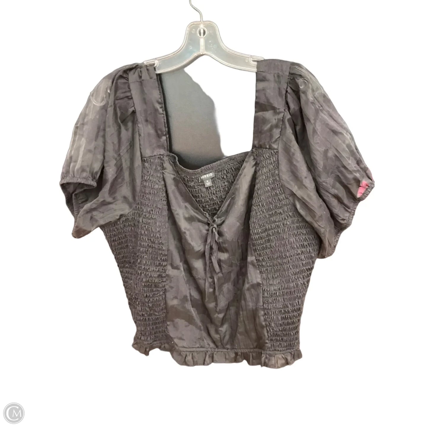 Top Short Sleeve By Torrid In Black, Size: 4