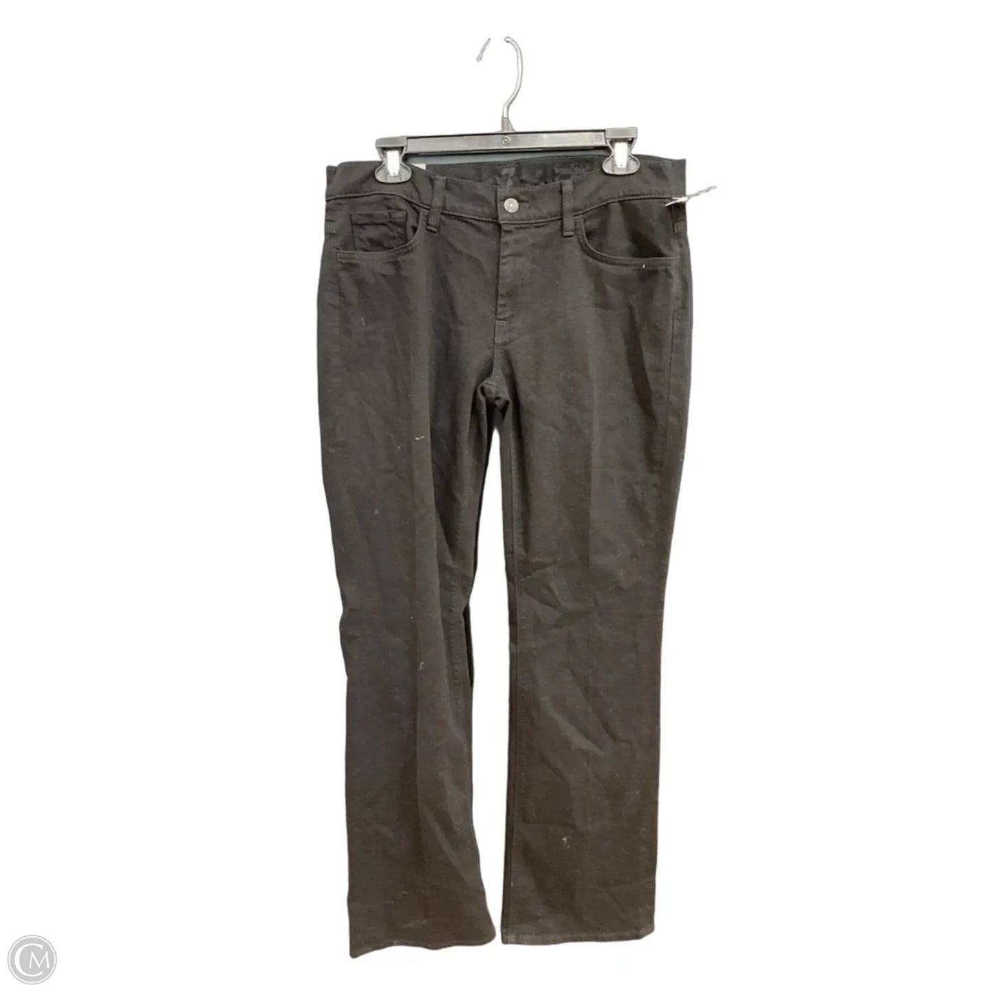 Jeans Straight By 7 For All Mankind In Black, Size: 14
