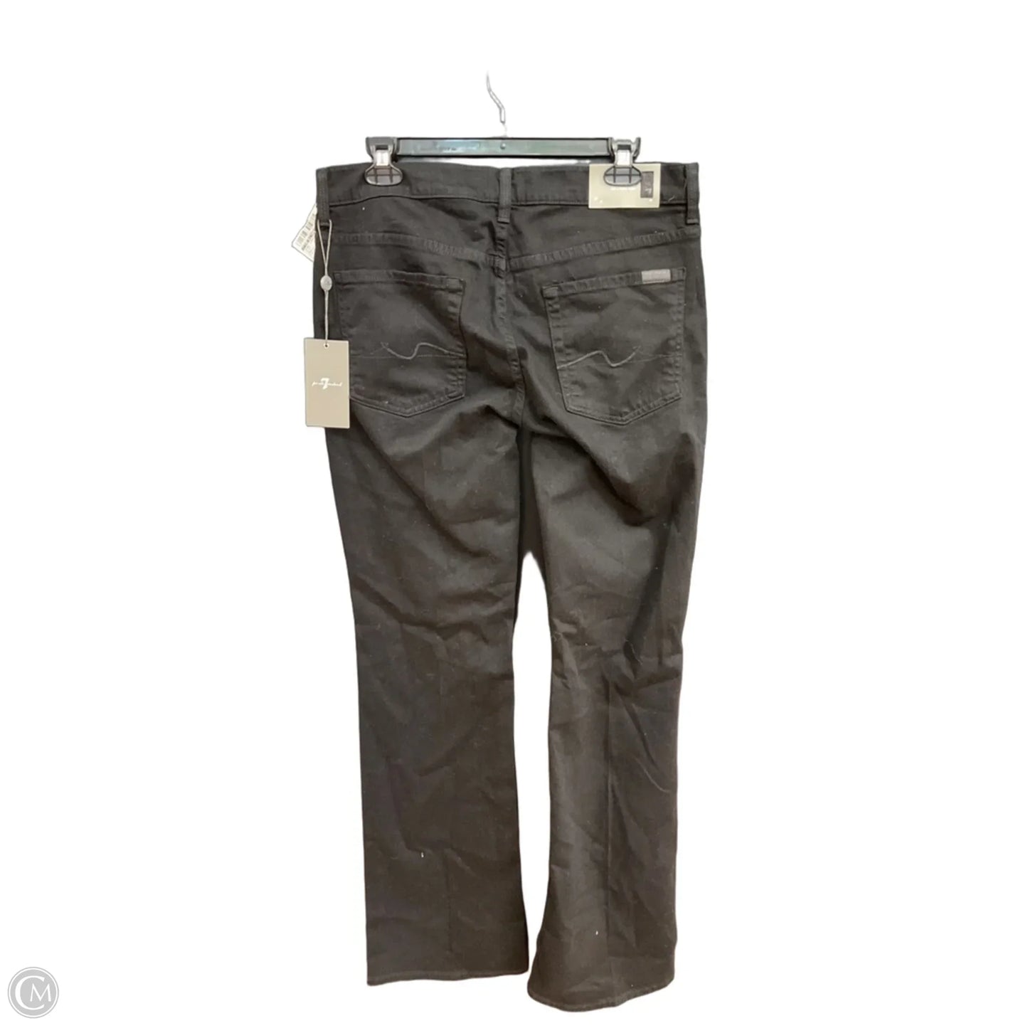 Jeans Straight By 7 For All Mankind In Black, Size: 14