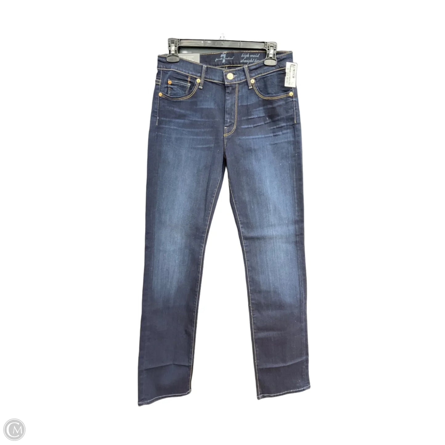 Jeans Straight By 7 For All Mankind In Blue, Size: 8