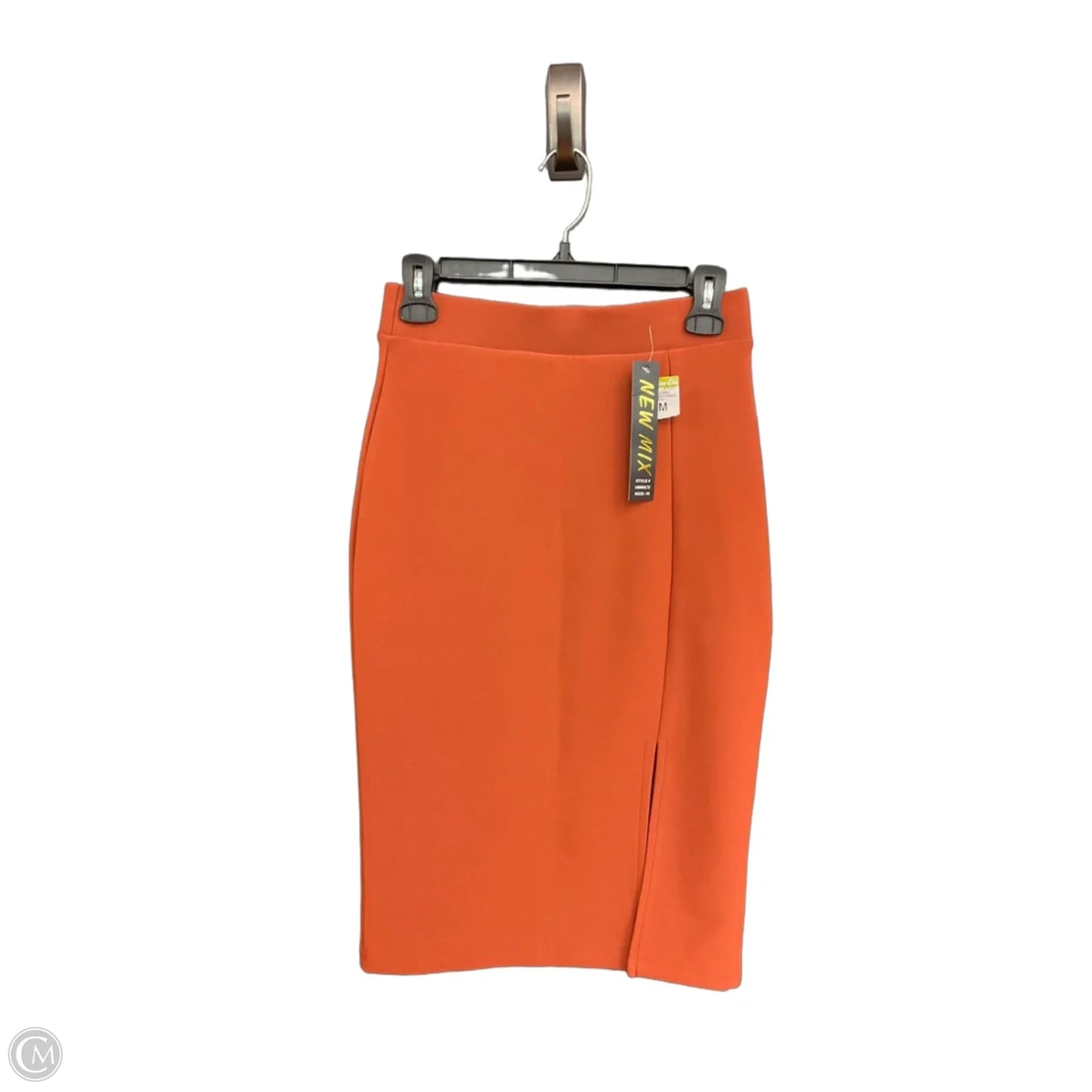 Skirt Midi By New Mix In Orange, Size: 8