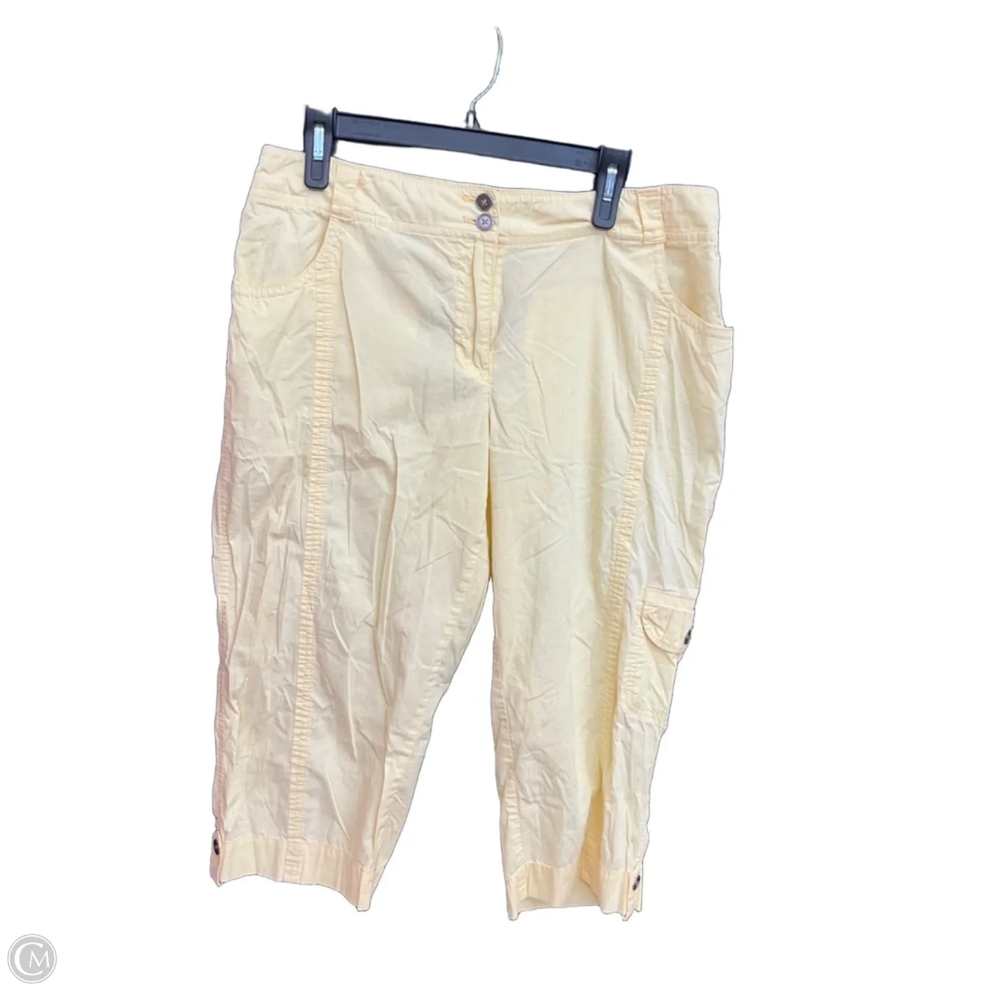 Capris By Chicos In Yellow, Size: 8
