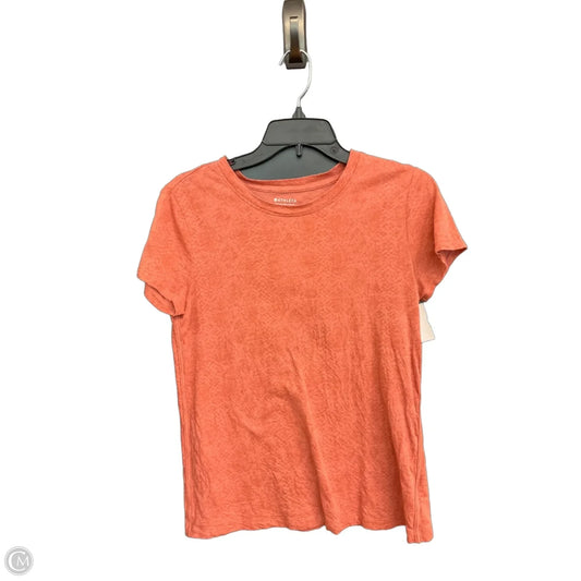 Athletic Top Short Sleeve By Athleta In Orange, Size: S