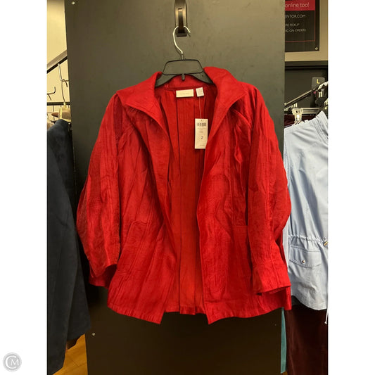 Jacket Other By Chicos In Red, Size: L