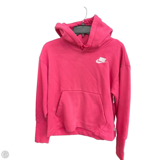 Sweatshirt Hoodie By Nike In Pink, Size: S