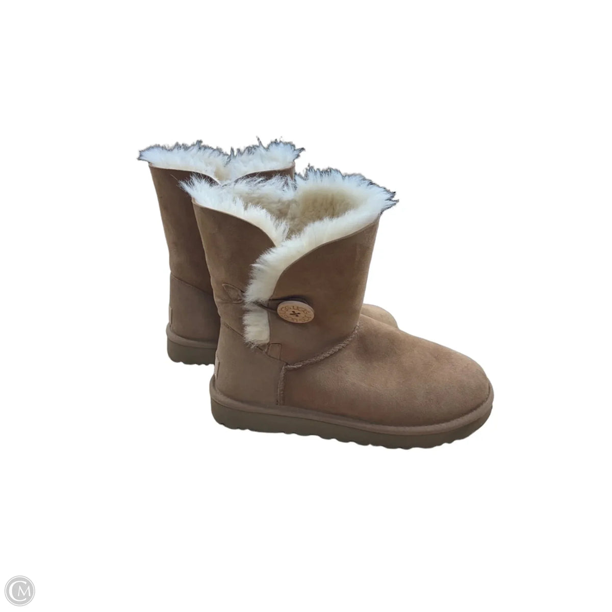 Boots Designer By Ugg In Brown, Size: 7