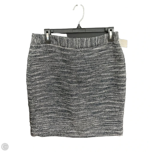 Skirt Midi By Banana Republic In Black & White, Size: 8