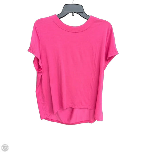Top Short Sleeve By Athleta In Pink, Size: S