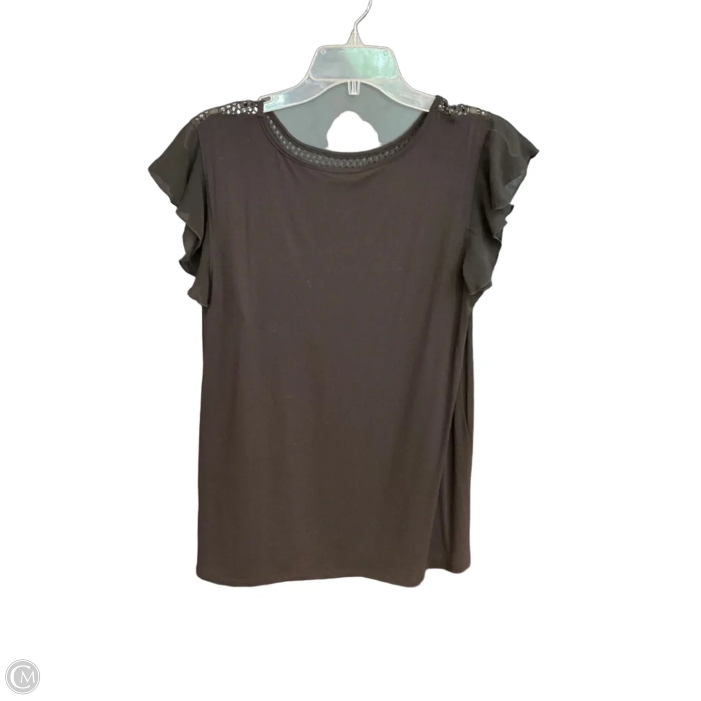 Top Short Sleeve By Cha Cha Vente In Black, Size: L