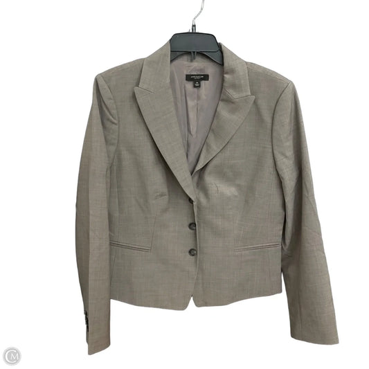 Blazer By Ann Taylor In Grey, Size: 14
