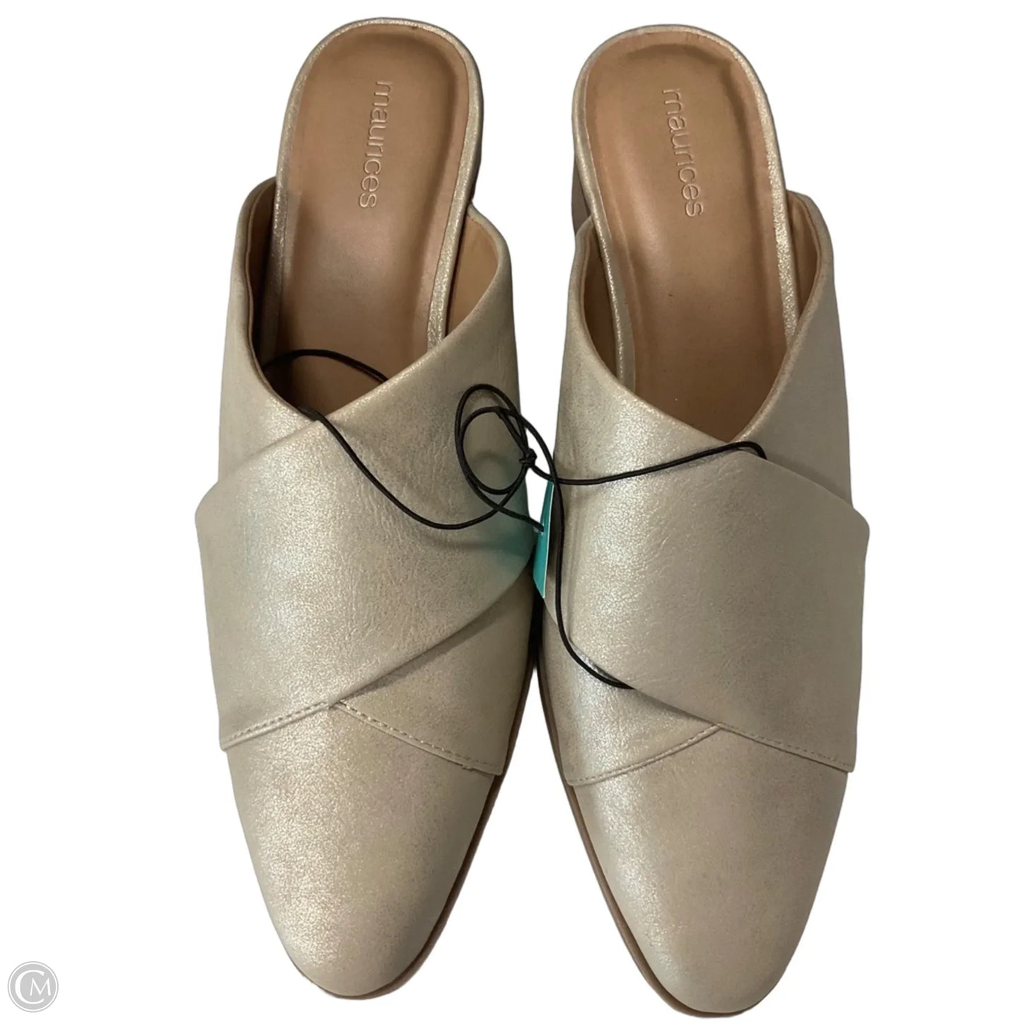 Shoes Heels Wedge By Maurices In Tan, Size: 10