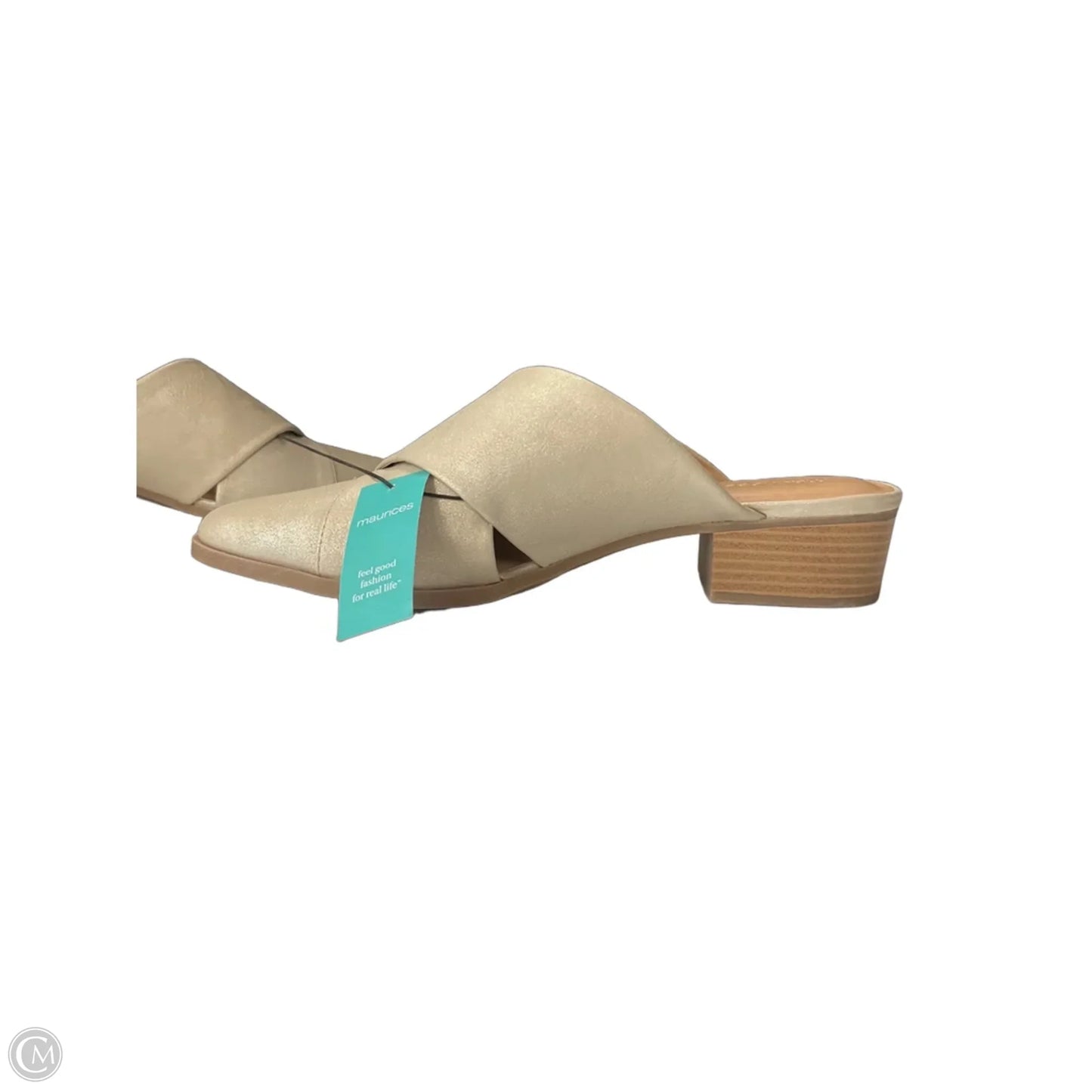 Shoes Heels Wedge By Maurices In Tan, Size: 10