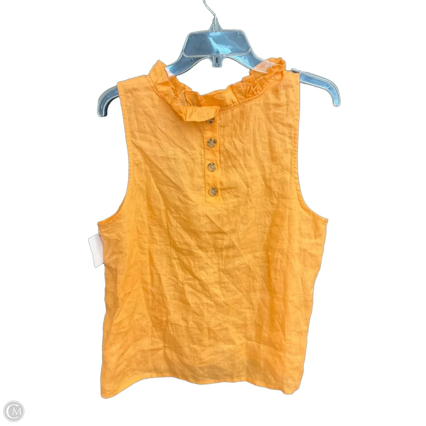 Top Sleeveless By J. Crew In Orange, Size: L