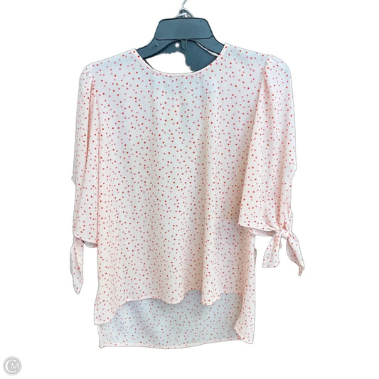Top 3/4 Sleeve By Cece In Polkadot Pattern, Size: M