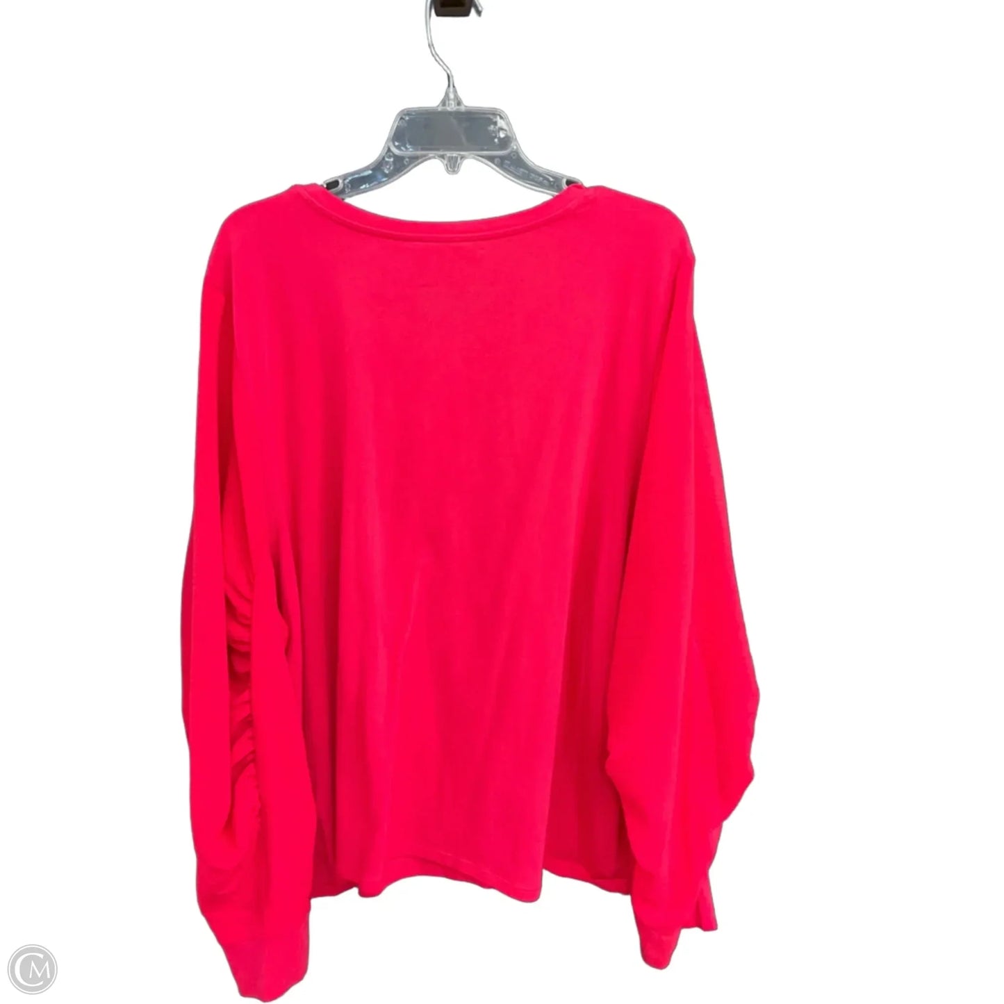Top Long Sleeve By Calvin Klein In Pink, Size: 3x