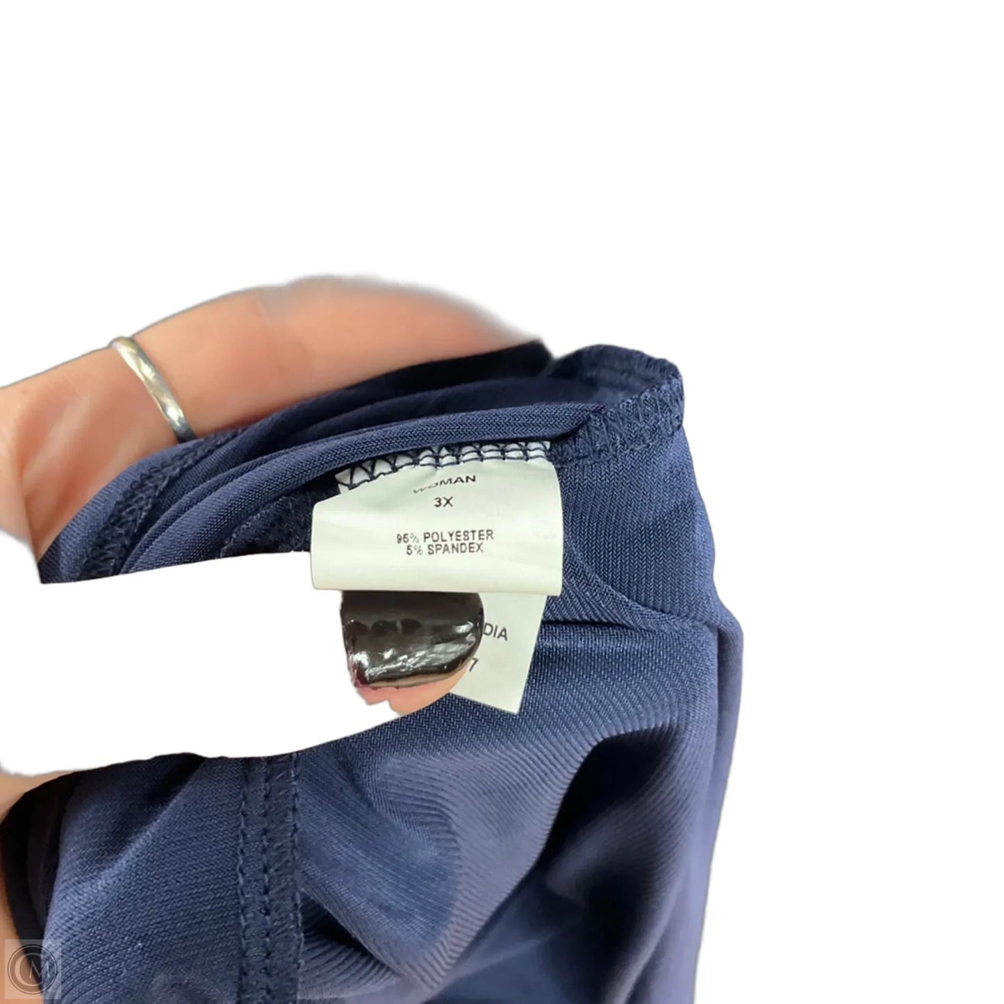 Top Short Sleeve By Cocomo In Blue, Size: 3x