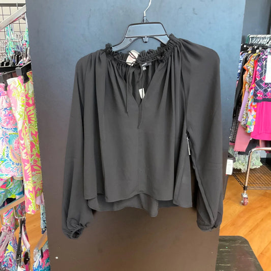 Top Long Sleeve By Madewell In Black, Size: Xs