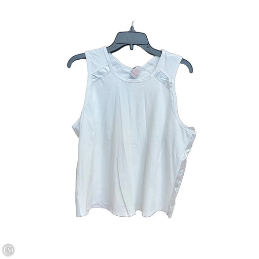 Athletic Tank Top By Tail In White, Size: Xxl