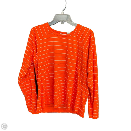 Top Long Sleeve By Cutter And Buck In Orange, Size: Xxl