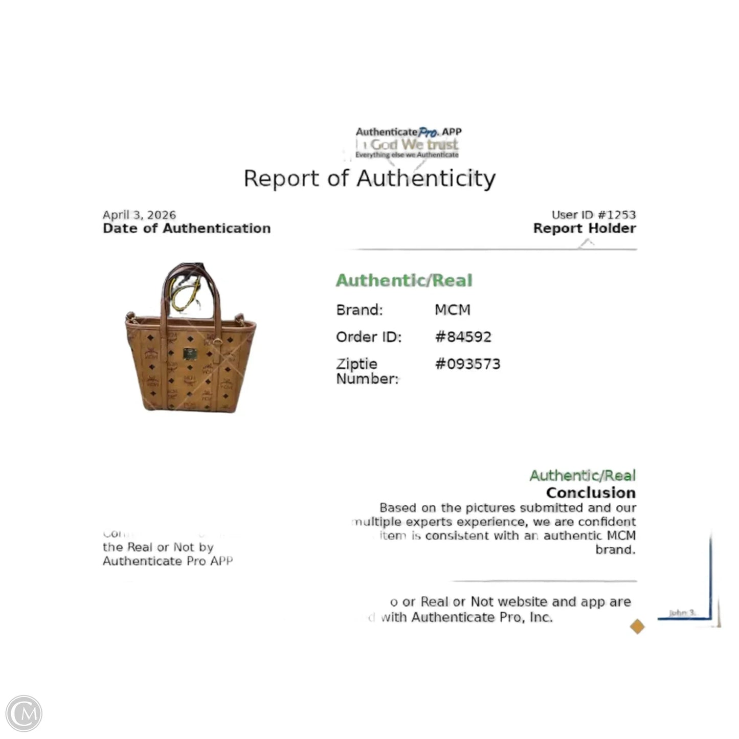 Crossbody Luxury Designer By Mcm, Size: Small