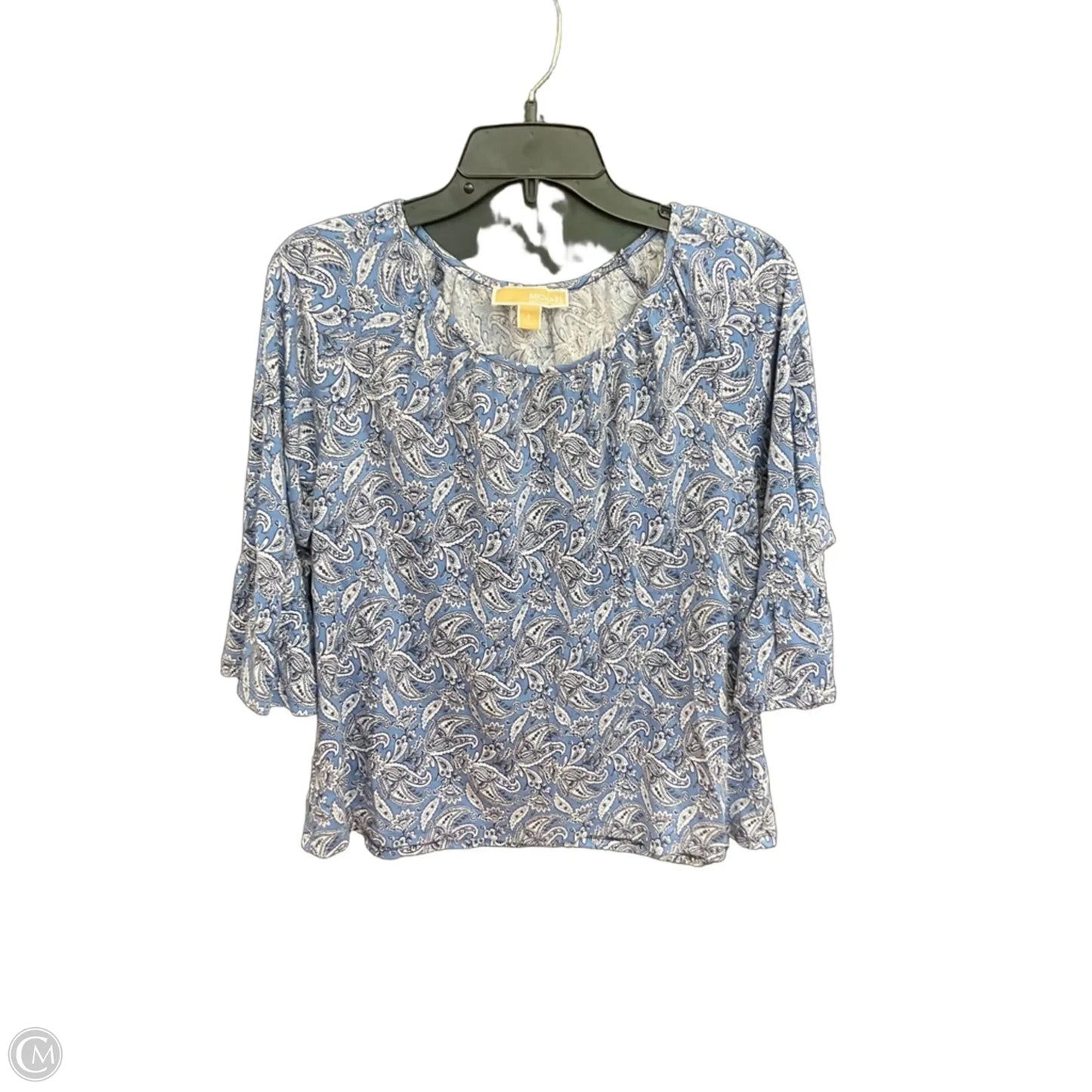 Top Long Sleeve By Michael By Michael Kors In Blue, Size: L