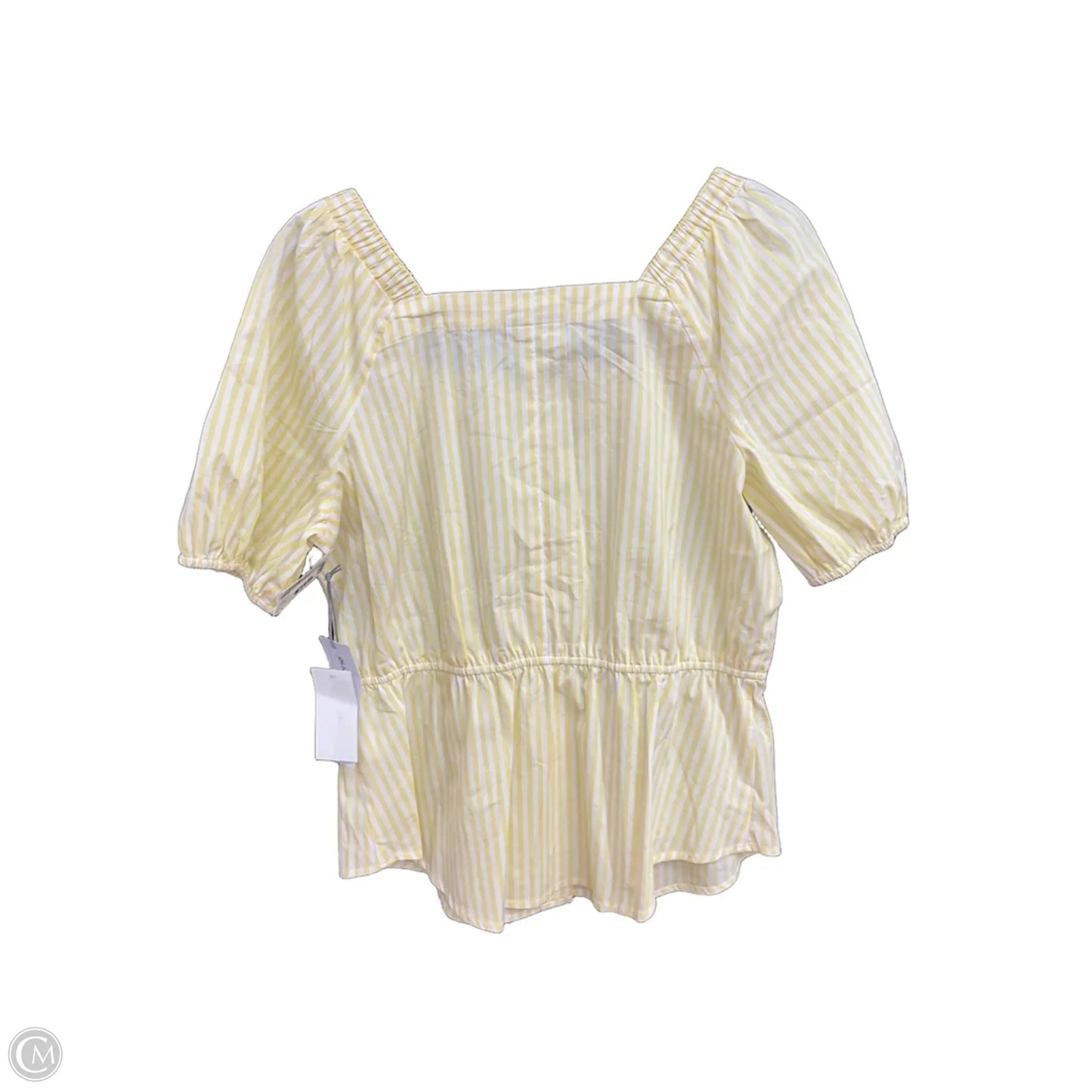 Top Short Sleeve By Liz Claiborne In Yellow, Size: S